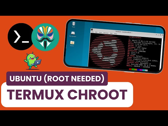 How to install Ubuntu on Termux X11 using CHROOT - Linux on Android - Root  - Ubuntu on Android