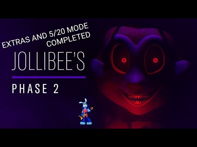 JOLLIBEE'S PHASE2 (EXTRAS AND 5/20 MODE COMPLETED) FNAF FANGAME