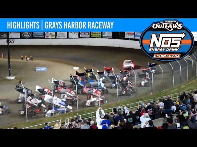 World of Outlaws NOS Energy Drink Sprint Cars Grays Harbor Raceway, September 5, 2022 | HIGHLIGHTS