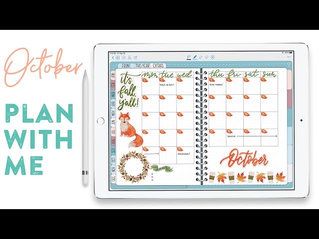 Digital Plan With Me: October, 2018