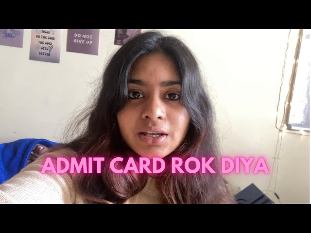 Refused to give me ADMIT CARD for exams | pvt medical college vlog | Suhana