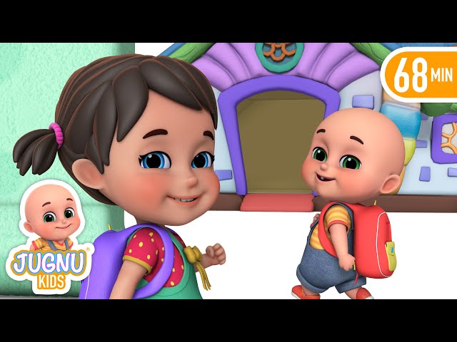 First Day of School Song | kids cartoon + More Jugnu Kids Baby Nursery Rhymes & Kids Songs