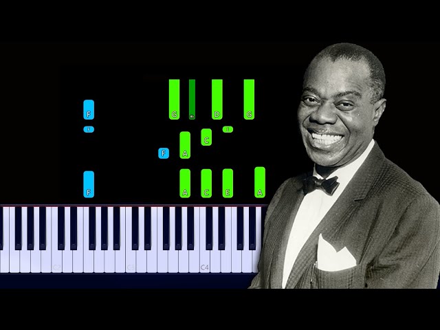 Louis Armstrong - What A Wonderful World Piano Tutorial