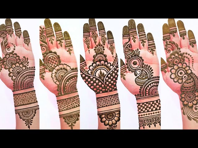5 Eid Special Easy Stylish Mehndi design | Simple Mehandi ka designs for front hand