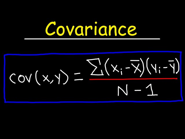 How To Calculate The Covariance Between X and Y - Statistics