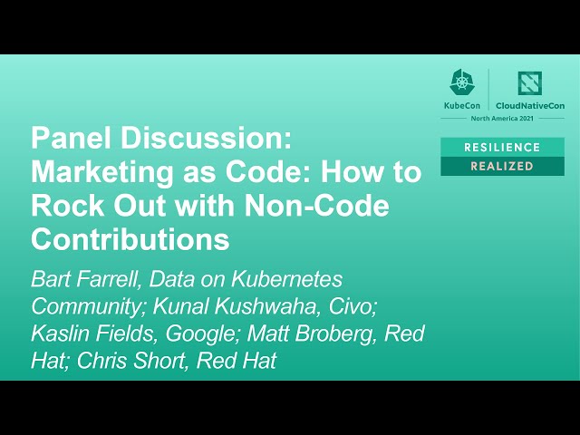 Panel Discussion: Marketing as Code: How to Rock Out with Non-Code Contributions