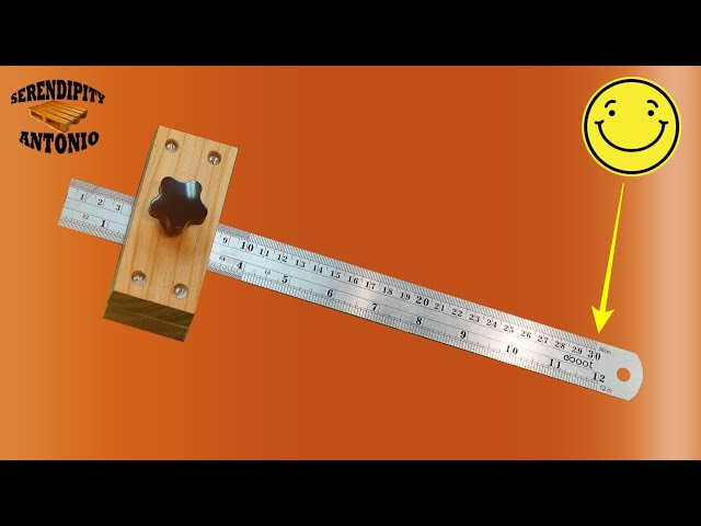 WOW EASY !! 🔴 How to make a homemade gramil for wood | Ruler Marking Gauge
