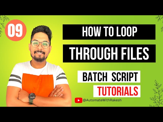 Batch File to Loop Through Files