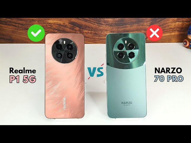 Realme P1 5G vs Narzo 70 Pro | ₹ Real Value for MONEY 🔥