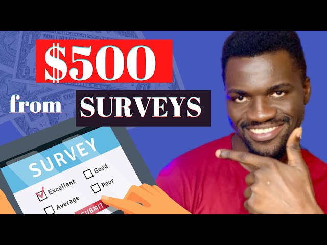 Earn upto $500 Online from SURVEYS on your PHONE (Best Survey app for money 2022)