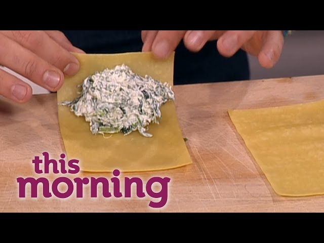Gino D'Acampo Cooks Rocket, Spinach And Ricotta Cannelloni | This Morning