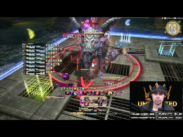 【FFXIV】Aspholdelos: The Second Circle (Savage) First Clear [P2S] ~ Dark Knight DRK POV