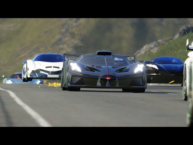 Bugatti Bolide vs Hypercars at Highlands