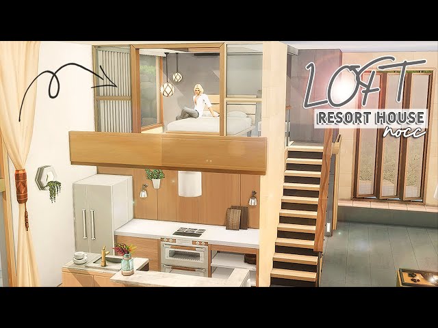 BEACH LOFT 🏝 ✈Sulani Resort Villa • Luxurious Minimalism | NoCC | Sims 4 | Stop Motion Build