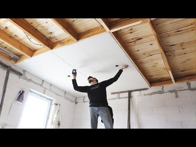 Hacks for installing Drywall yourself | Building a House ►9