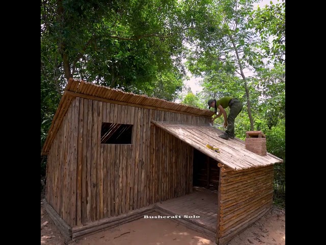 Building a Dugout House  #bushcraft_solo #solo_survival #camping_in_rain