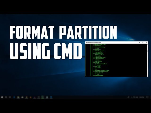 How To Format Windows 10 Partition Using CMD