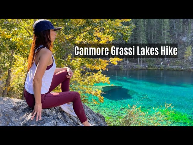 Canmore Grassi Lakes, AB | Female Fall Solo Hiking | ASMR | Beauty of Canadian Rockies