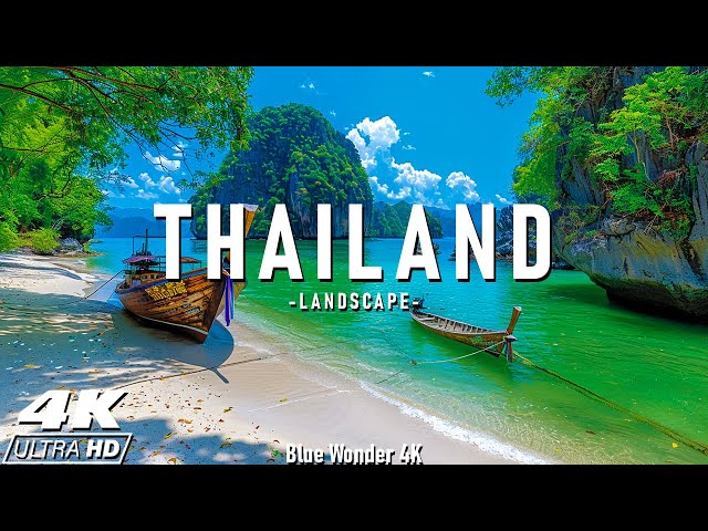 Thailand 4k - Relaxing Music With Beautiful Natural Landscape - Amazing Nature