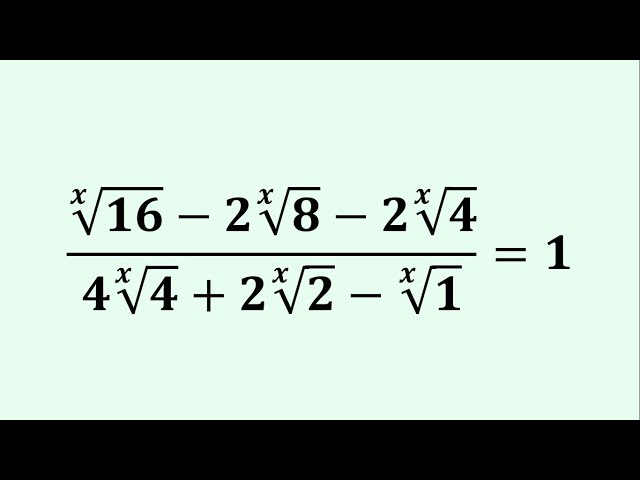 A Nice Algebra Challenge: Can You Crack This Exponential Equation? Olympiad Prep