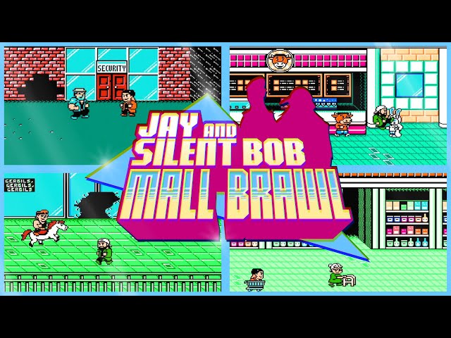 Jay and Silent Bob: Mall Brawl (NES) Gameplay