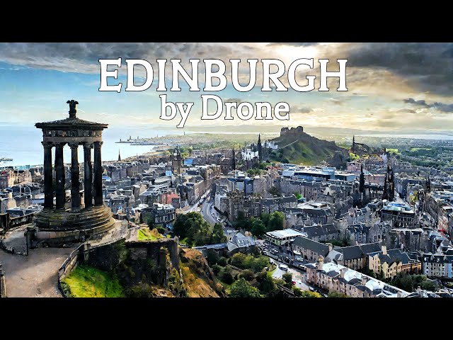 🏴󠁧󠁢󠁳󠁣󠁴󠁿 EDINBURGH Old Town | DRONE Aerial Footage | Scotland, UK | 4K video