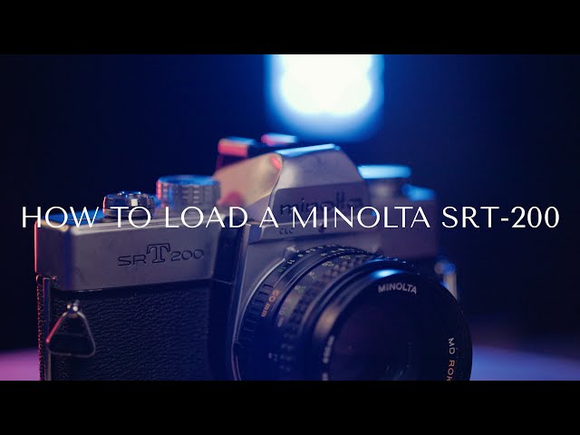 How to load a Minolta SRT-200 film camera