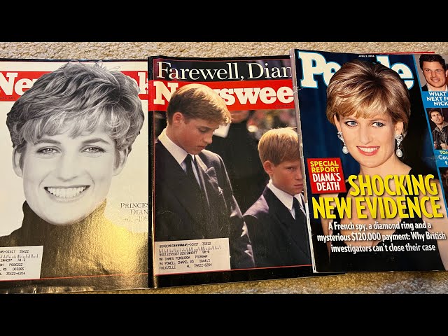 Unintentional ASMR: Flipping Through Magazines About Death of Princess Diana