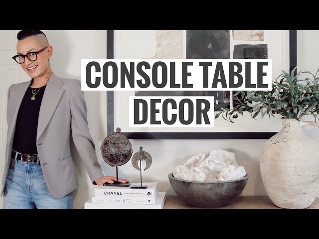 Console Table Styled Three Ways | HomeGoods, Restoration Hardware, Pier 1, Crate & Barrel