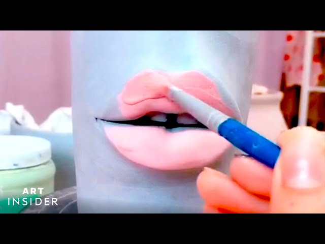 Artist Creates Ceramics With Lifelike Lips And Teeth