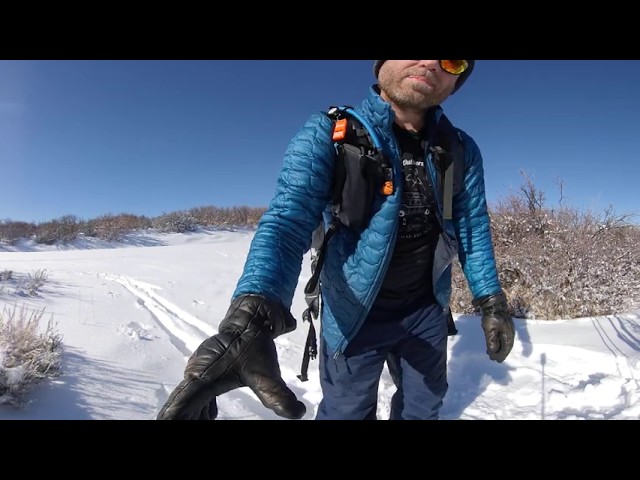 Snow shoeing in the Black Canyon with insta360 one x