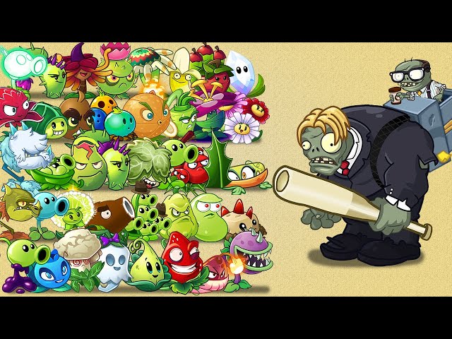 PvZ 2 All Plants Level 1 Power Up Vs All Imp Zombies