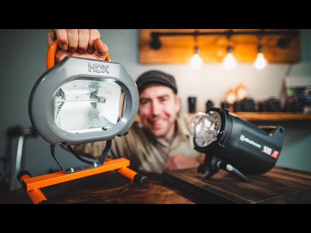 $20 Work Light VS $900 Studio Strobe Food Photography Lighting On A BUDGET!