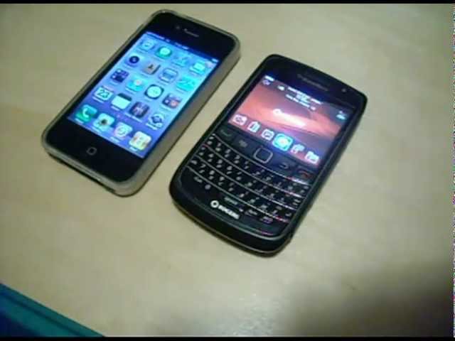 my kids review of iPhone 4 and the Blackberry Bold 9700