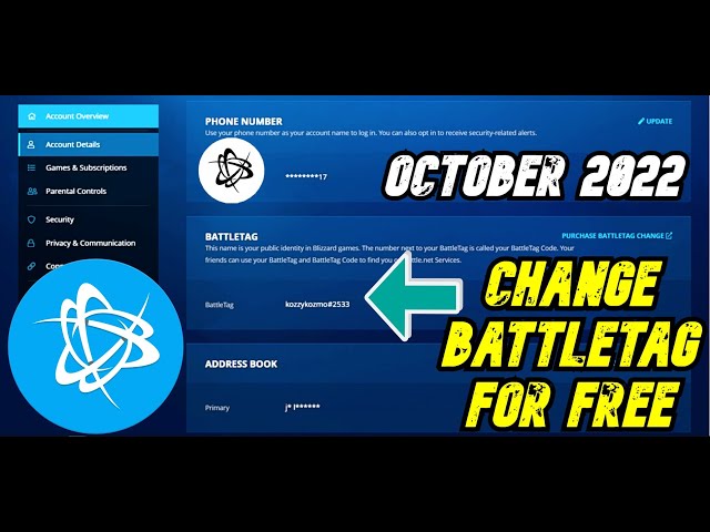 How To Change Your Battle.Net Username For Free October 2022 - ✅*NEW