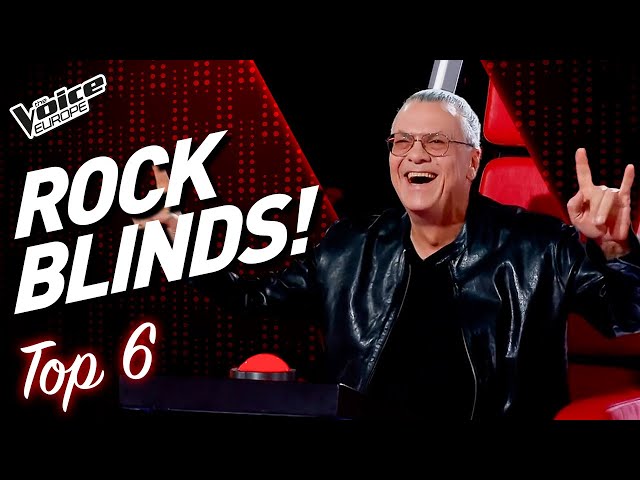 Fantastic ROCK SONGS Blind Auditions on The Voice! | TOP 6