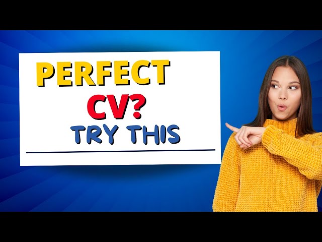 The Ultimate Guide to Crafting a Perfect CV | Join our Free Master Class