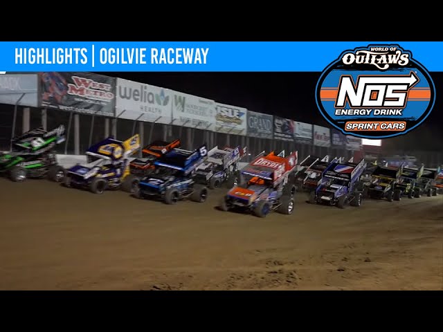 World of Outlaws NOS Energy Drink Sprint Cars | Ogilvie Raceway | June 3rd, 2023 | HIGHLIGHTS