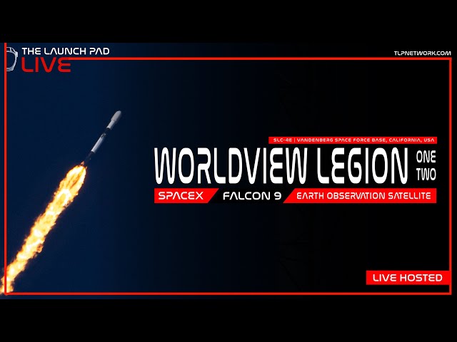 LIVE! SpaceX Maxar 1 (Worldview Legion 1+2) Launch
