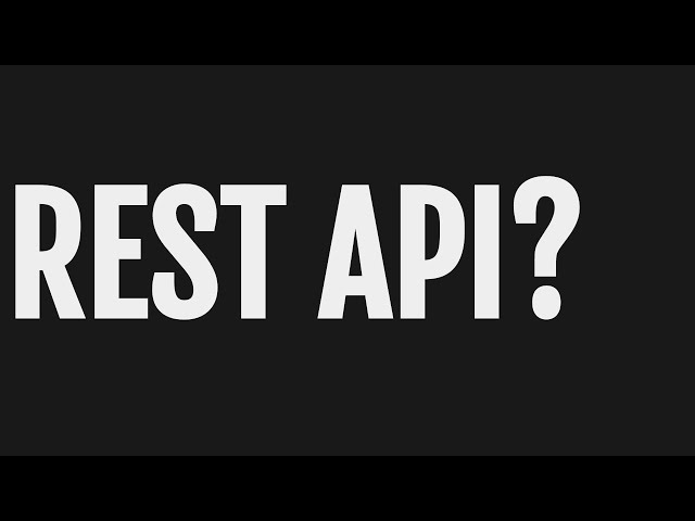 What is the REST API? REST API definition and examples