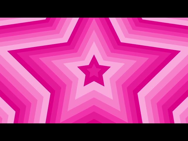 Pink Star Tunnel Background Screensaver HD 4K
