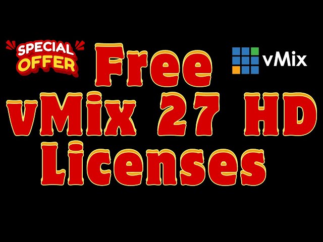 vMix HD Licenses | How to Free Buy vMix Licenses HD