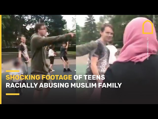 SHOCKING footage of teens racially abusing Muslim family