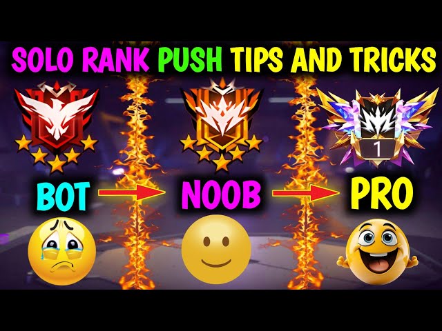 Free Fire Solo Tips And Tricks | Win Every Ranked Match | How To Push Rank In Free Fire Part  - 2