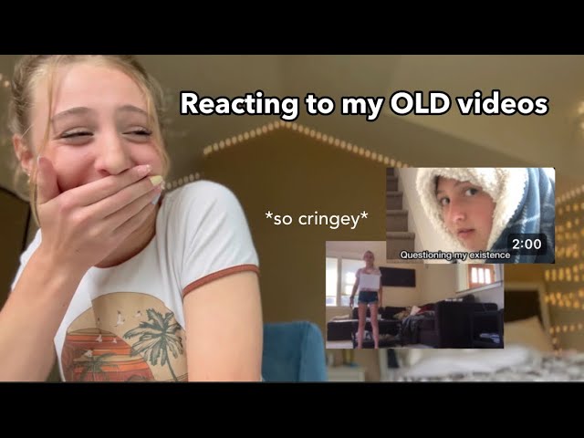 Reacting to my OLD videos *really cringey*
