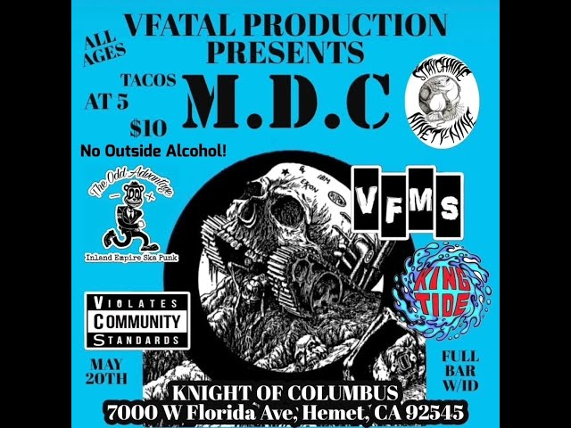 More MDC Live in Hemet ( Part 2 ) May 20 2024