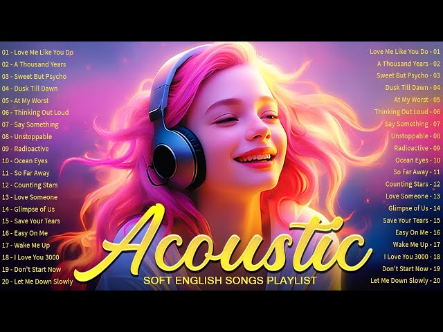 Sweet Acoustic Love Songs 2024 Collection 🎧 Best Cool Acoustic Songs Cover Playlist Ever