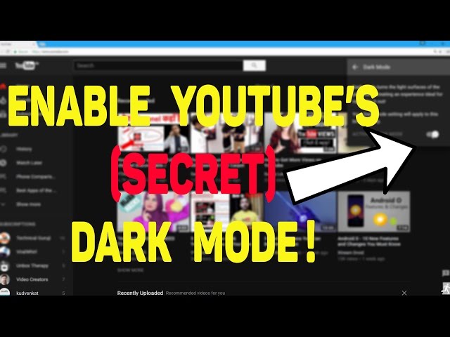 How To Change Your YouTube Background Black (really easy) | Enable Dark mode ✔