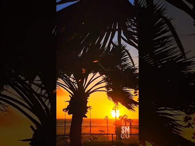 Windy Santa Monica Sunset