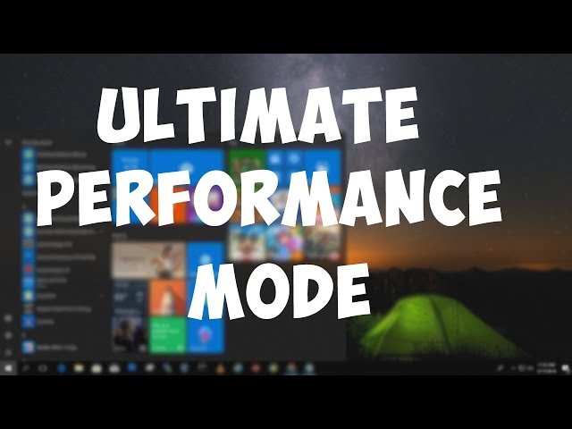How to enable Ultimate Performance Mode in Windows 10